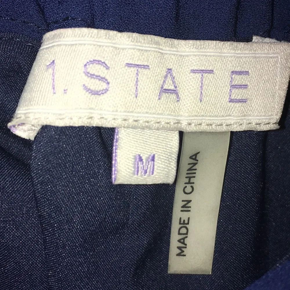 1. State blue damask shorts - Picture 3 of 4